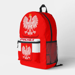 Polen Vlag Polska Patriottisch Football Voetbal Bedrukte Rugzak