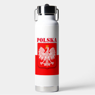 Polen Vlag Polska Patriottisch Football Voetbal Waterfles