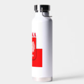 Polen Vlag Polska Patriottisch Football Voetbal Waterfles (Links)