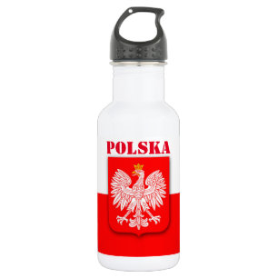 Polen Vlag Polska Patriottisch Football Voetbal Waterfles
