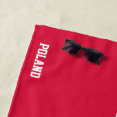 Polen Vlag Prachtig Patriottisch Strandlaken (In situ)