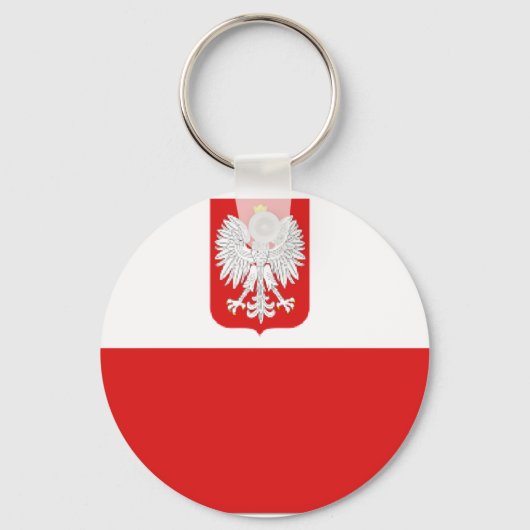 polen vlag sleutelhanger (Voorkant)