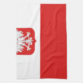 polen vlag theedoek (Verticaal)