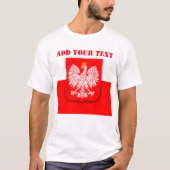 Polen Vlag WK 2022 Football Voetbal Pools T-shirt (Voorkant)