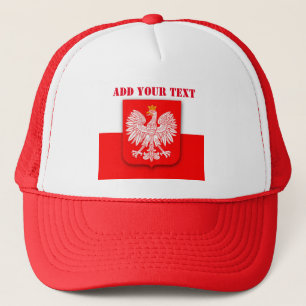 Polen Vlag WK 2022 Football Voetbal Trucker Pet