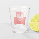 Polen Vlaggen Pools Football Voetbal Polska Patrio Shot Glas (Achterkant)