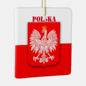 Polen Vlaggenembleem Erfgoed Patriottisch Polska Keramisch Ornament (Rechts)