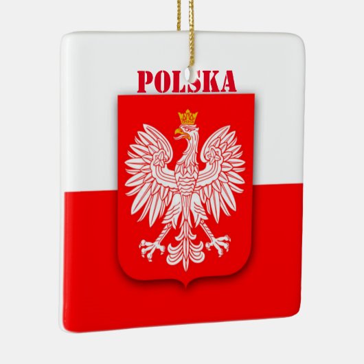 Polen Vlaggenembleem Erfgoed Patriottisch Polska Keramisch Ornament (Rechts)