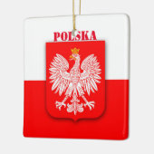 Polen Vlaggenembleem Erfgoed Patriottisch Polska Keramisch Ornament (Links)