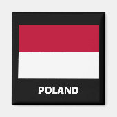 Polen* Vlaggenmagneet Magneet (Voorkant)