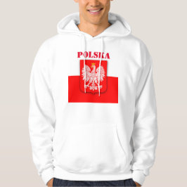 Polen Vlaggenwereldpatriottisch Football Voetbal P Hoodie