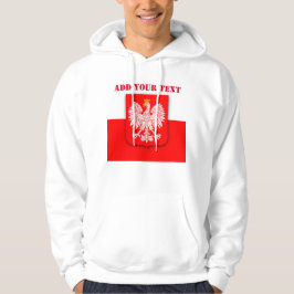 Polen Vlaggenwereldpatriottisch Football Voetbal P Hoodie