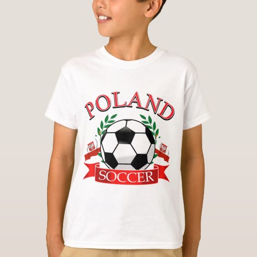 Polen voetbal design t-shirt (Voorkant)