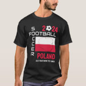 POLEN Voetbal Football Custom Name 2024 ELK JAAR T-shirt (Voorkant)