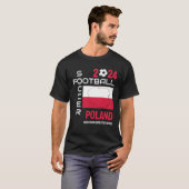 POLEN Voetbal Football Custom Name 2024 ELK JAAR T-shirt (Voorkant volledig)