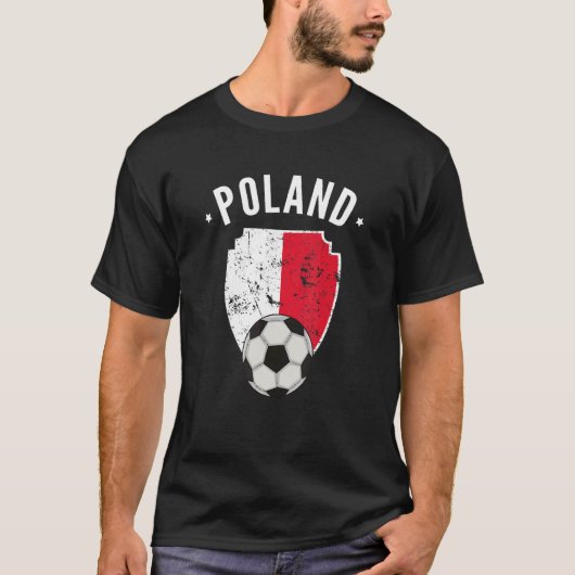 Polen Voetbal Polen Vlag Football Pools Pride RO T-shirt (Voorkant)