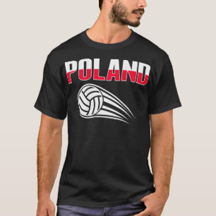 Polen Volleyball Fans Jersey Poolse vlag Sport L T-shirt