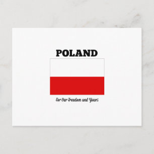 polen "voor onze vrijheid en de jouwe" briefkaart