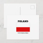 polen "voor onze vrijheid en de jouwe" briefkaart (Voorkant / Achterkant)
