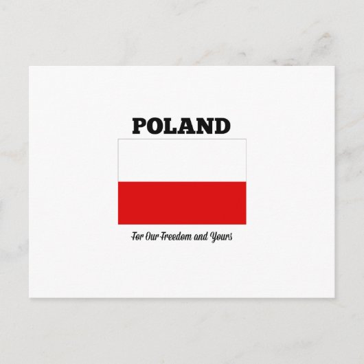 polen "voor onze vrijheid en de jouwe" briefkaart (Voorkant)