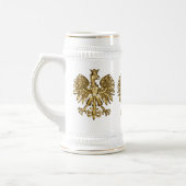 Polen (Wapen) Gouden Crest Bierpul (Links)