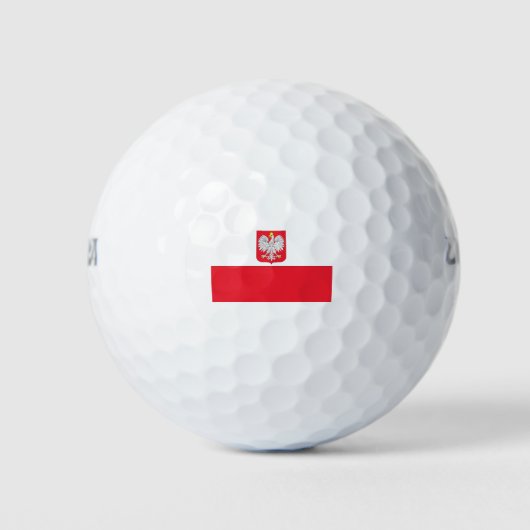 Polen Wapenvlag Golfballen (Voorkant)