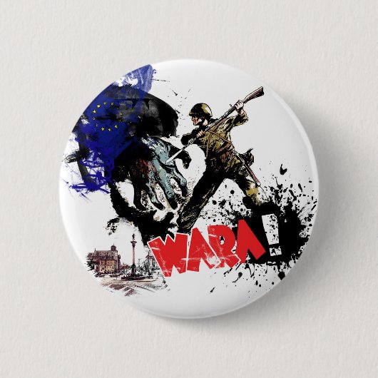 Polen Wara. Ronde Button 5,7 Cm (Voorkant)