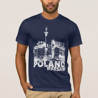 Polen Warschau in het donker T-shirt