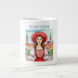 Polen, Welkom in Krakau, mooie oude stad Grote Koffiekop
