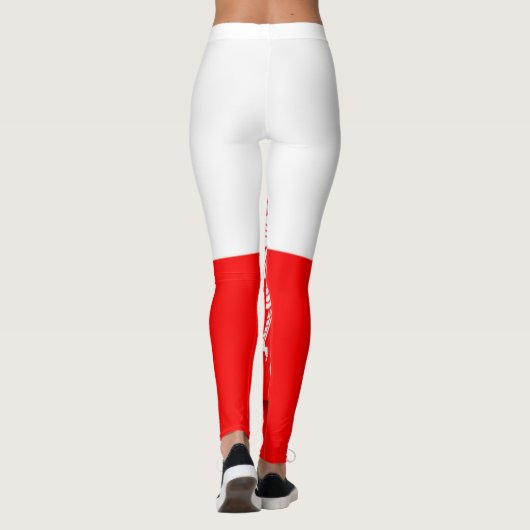 Polen WK 2026 Football Voetbal Polska Leggings (Achterkant)