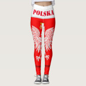 Polen WK 2026 Football Voetbal Polska Leggings (Voorkant)