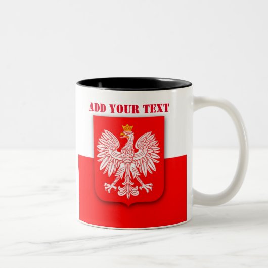 Polen WK 2026 Football Voetbal Polska Tweekleurige Koffiemok (Rechts)