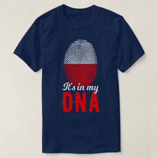 Polen zit in mijn DNA T-shirt (Design voorkant)