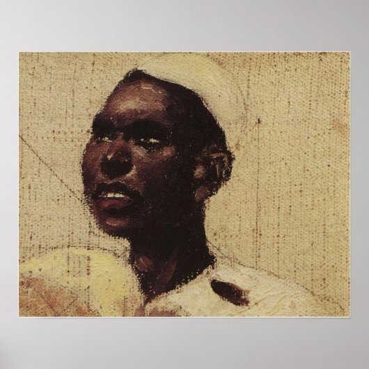 Polenov - Hoofd van het Nubische Man Poster (Voorkant)