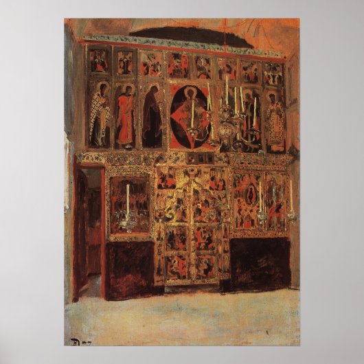 Polenov - kathedraal van de blote maagd Mary Poster (Voorkant)