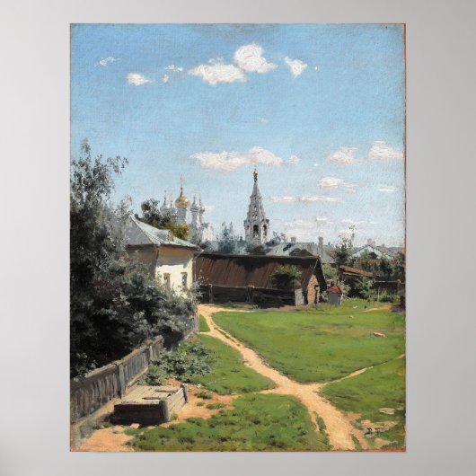 Polenov - Moskou Courtyard Poster (Voorkant)
