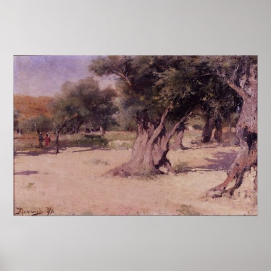 Polenov - olijfbomen in Palestina Poster (Voorkant)