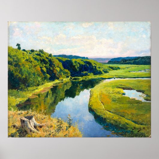 Polenov - rivier Klyazma Poster (Voorkant)