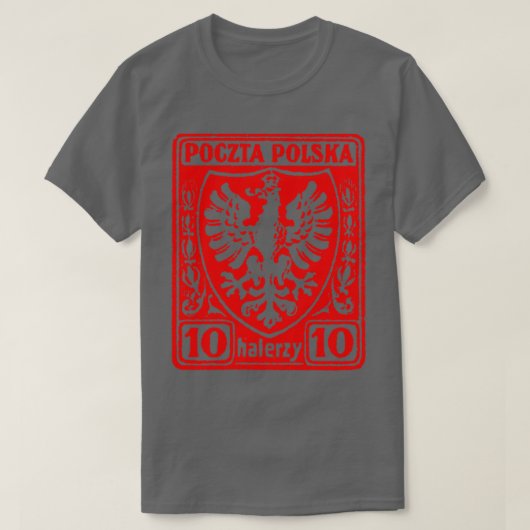  PolenPolska Postzegel Design1 T-shirt (Design voorkant)