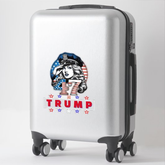 Police001 D2L Custom-Cut Vinyl Sticker (Koffer)