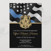 Police Academy Graduation Law Enforcement Flag Kaart (Voorkant)