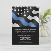 Police Academy Graduation Law Enforcement Officer Kaart (Staand voorkant)