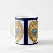 POLICE BADGE COFFEE MOK (Voorkant links)
