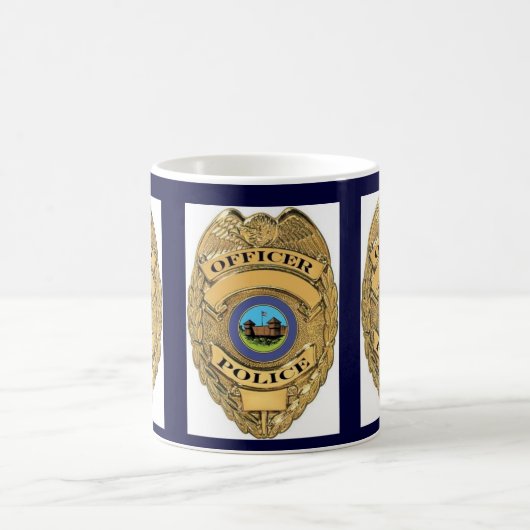 POLICE BADGE COFFEE MOK (Center)