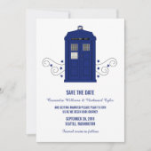 Police Box Save the Date Uitnodiging v3 (Voorkant)