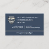 Police Business Card Visitekaartje (Voorkant)