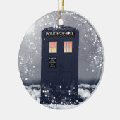 Police Call Box Keramisch Ornament (Links)