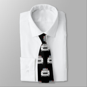Police Car 911 Men's Tie Stropdas