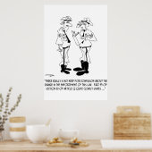 Police Cartoon 5842 Poster (Keuken)