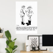 Police Cartoon 5842 Poster (Thuiskantoor)